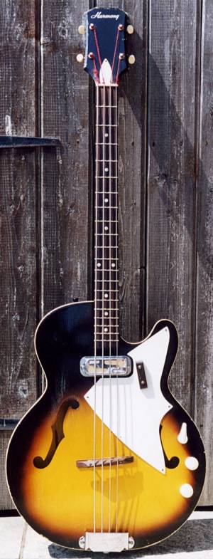 1963 harmony h22 bass guitar