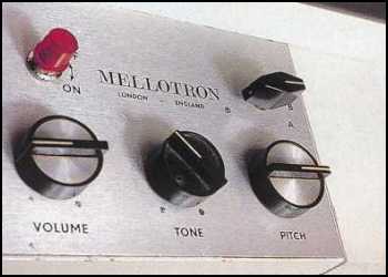 Mellotron control panel